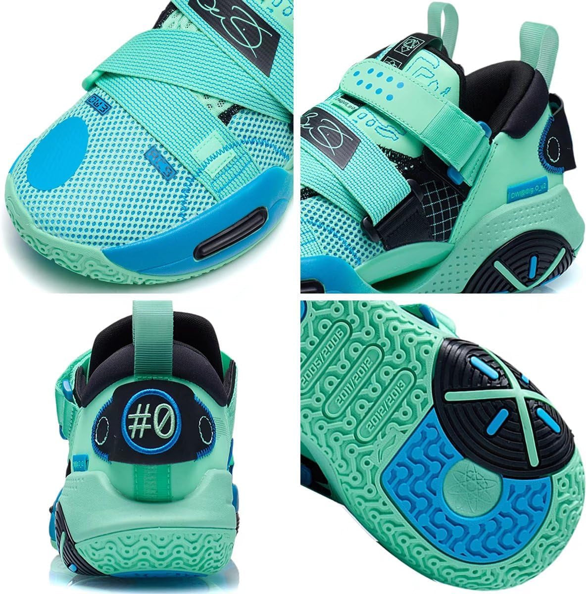 All City 9 V2 Wade Men Basketball Shoes Lining Anti-Slip Professional Shock Absorption Sneakers Sports Shoes