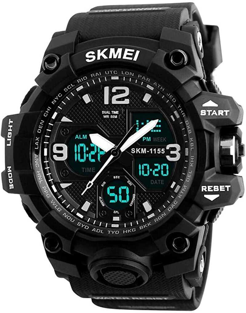 Reloj Para Hombre Relojes Reloj Militar Reloj Deportivo De Buceo Grande LED NUEV