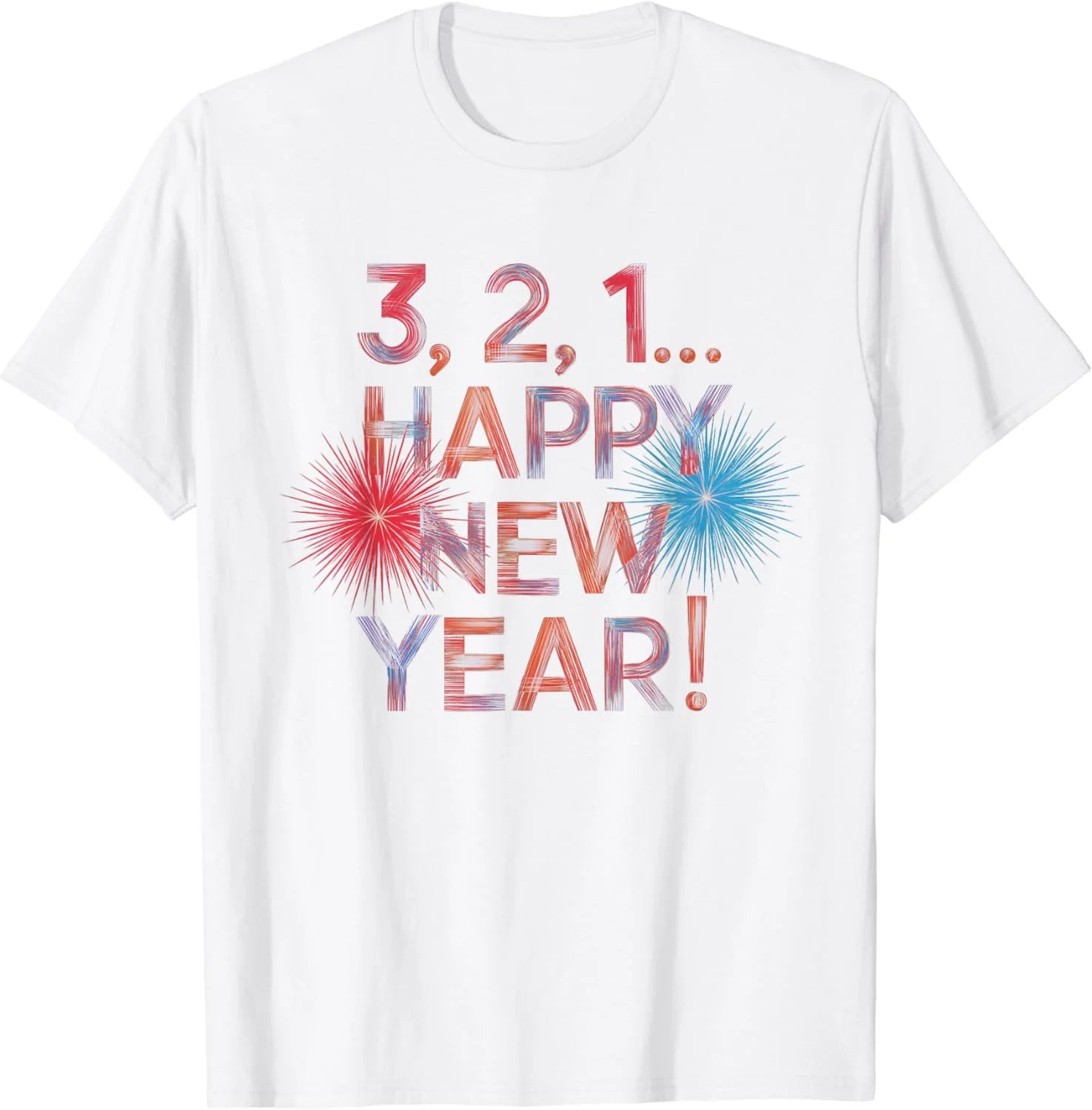 Happy New Year Fireworks Countdown Apparel T-Shirt