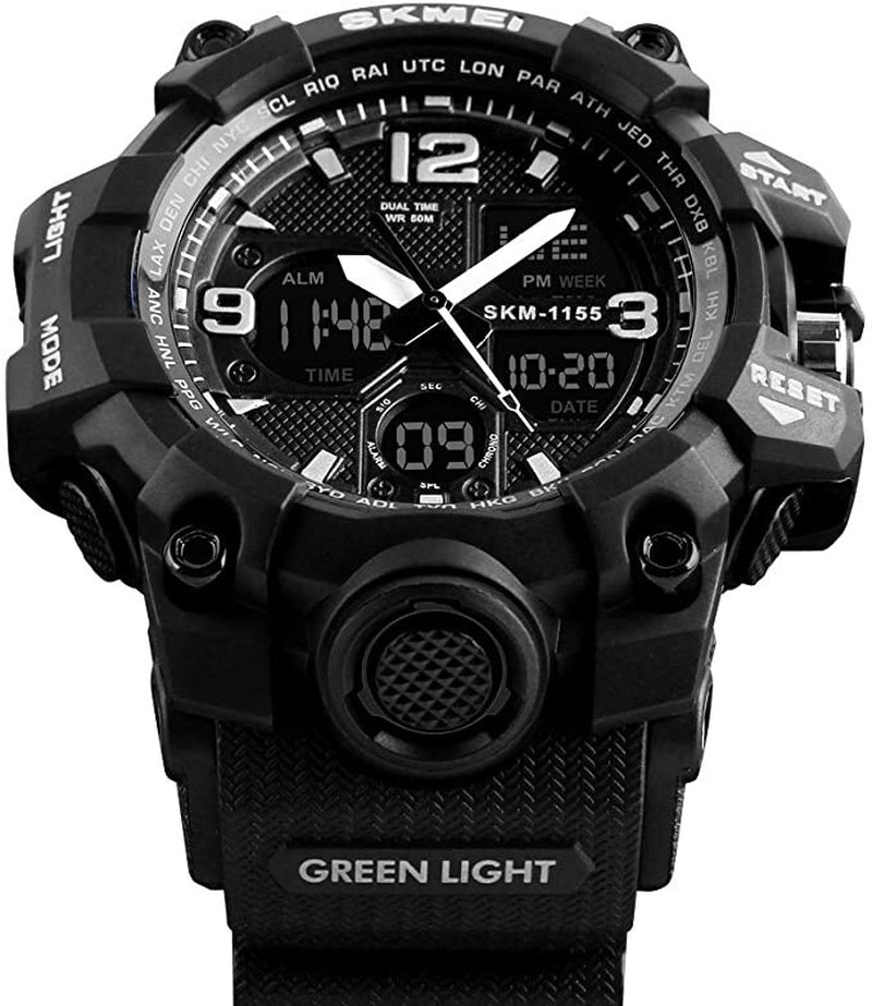 Reloj Para Hombre Relojes Reloj Militar Reloj Deportivo De Buceo Grande LED NUEV
